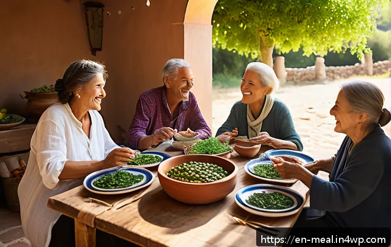 장수 지역의 음식과 문화의 연관성 - A vibrant Mediterranean family gathering outdoors in Sardinia, Italy, featuring multiple generations...